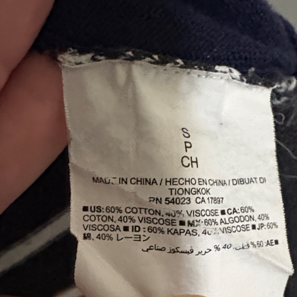 Old Navy Navy and Gray Long Sleeve Top - Picture 7 of 9
